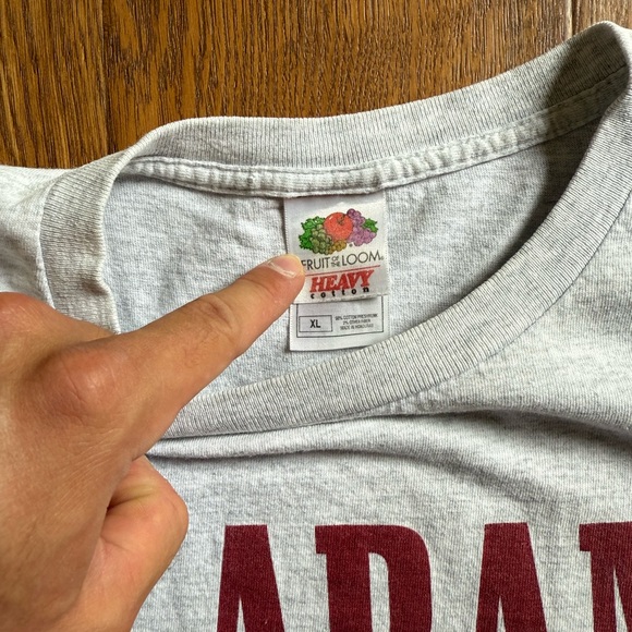 Vintage 90s Alabama Crimson Tide Fruit of the Loom Shirt - Picture 2 of 3
